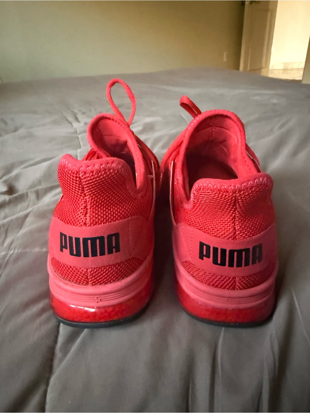 Puma Bright Red Performance Trainers - Picture 3 of 5